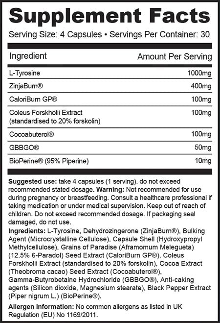 1 Source Supplements Shredded1 Label