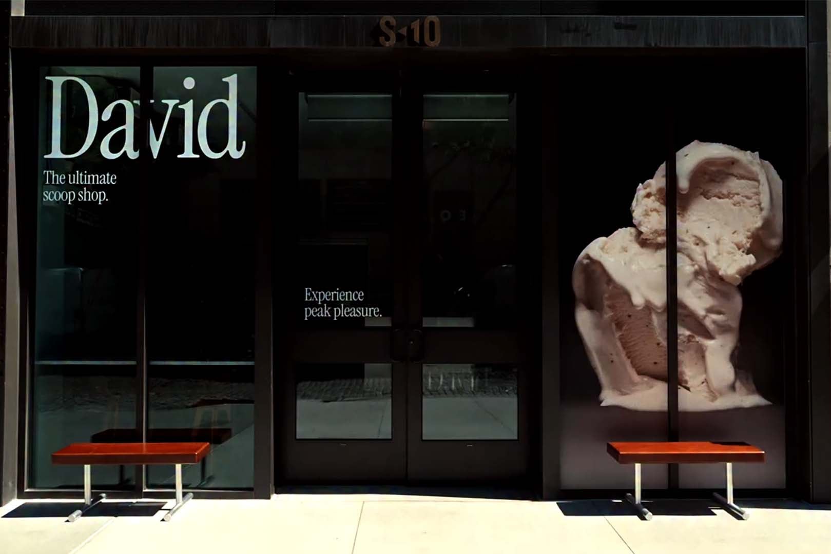 David opens a pop-up shop and is serving its protein ice cream in cones and cups