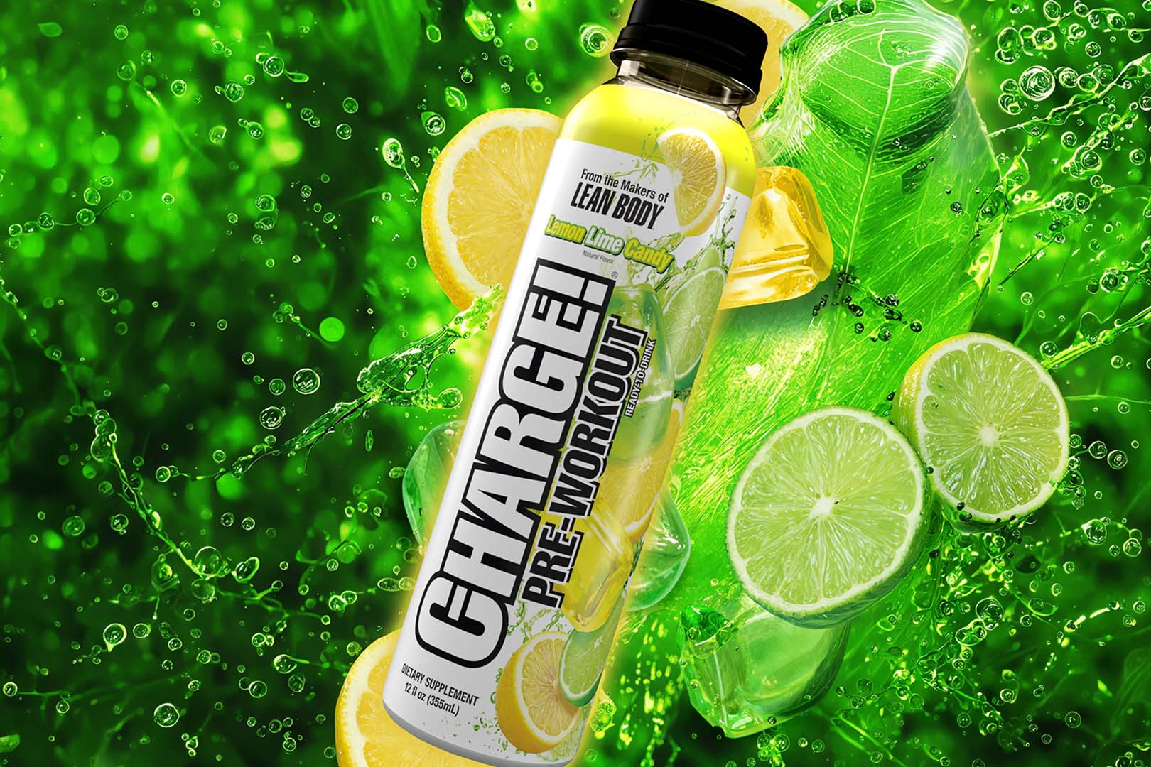 pre workout drink with l carnitine Labrada's sweet and citrus Lemon Lime Candy Charge RTD