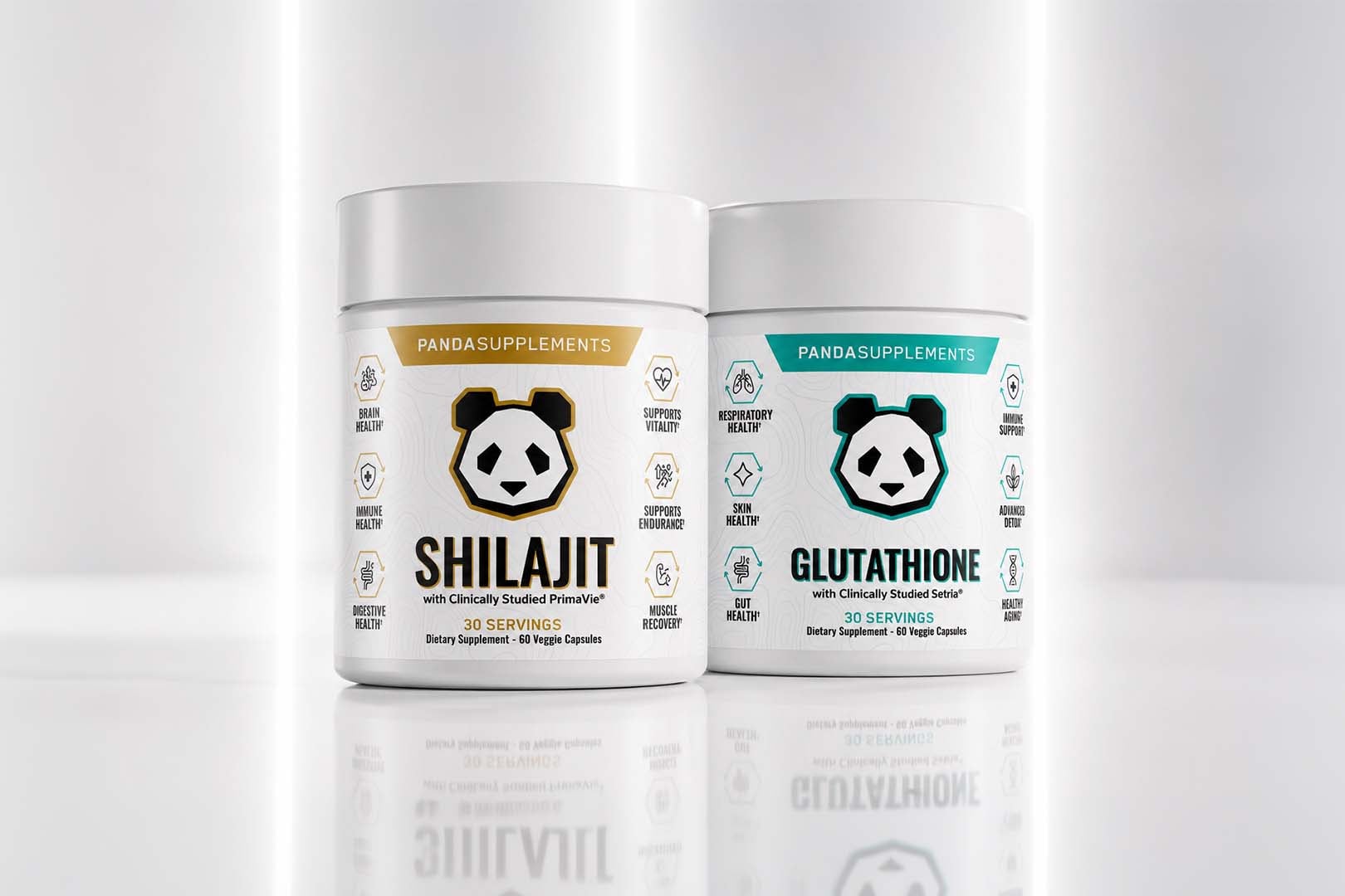 Panda Supplements PrimaVie Shilajit and Setria Glutathione Panda Supplements PrimaVie Shilajit and Setria Glutathione