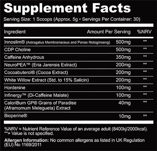 Wolf Supplements Doom Powder Label