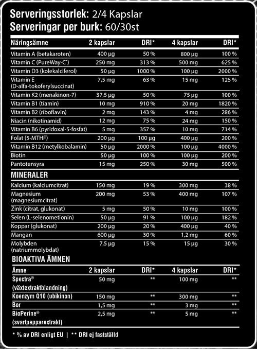 Skytrition Multiup Label