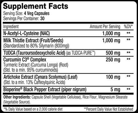 Sns Liver Assist Xt Label